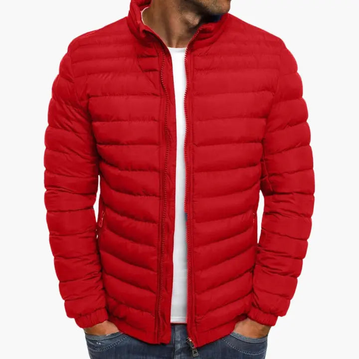 Mens Jacket Polyester Blend Insulated Liner Streamlined Fit