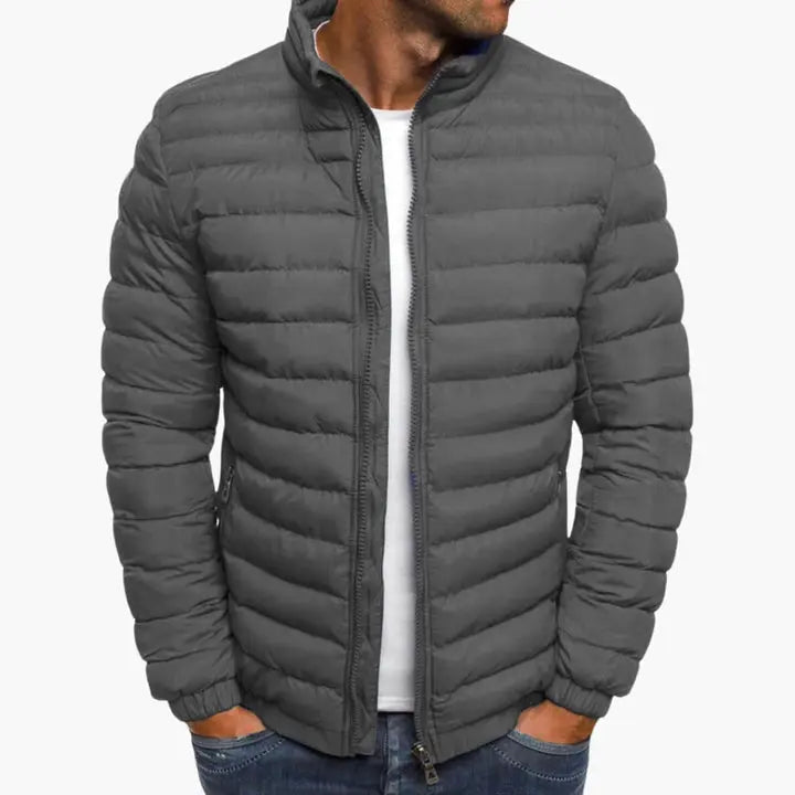 Mens Jacket Polyester Blend Insulated Liner Streamlined Fit