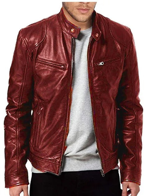Unisex Insulated Polyester Blend Jacket Wind-Resistant