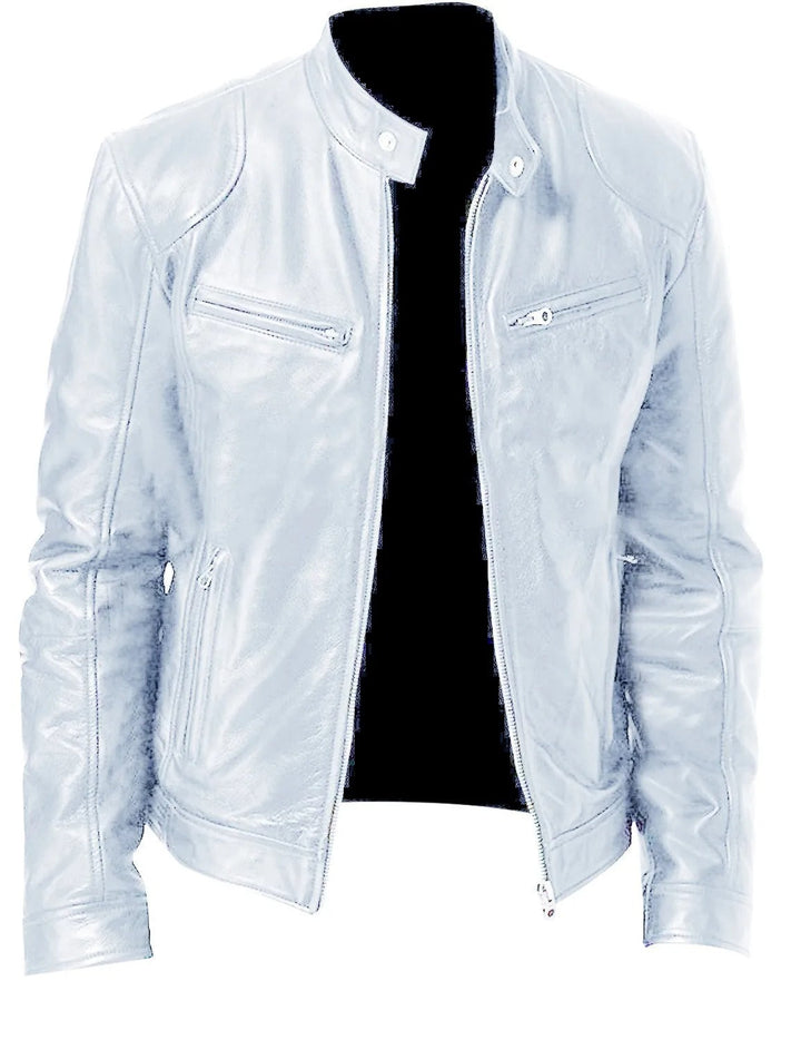 Unisex Insulated Polyester Blend Jacket Wind-Resistant