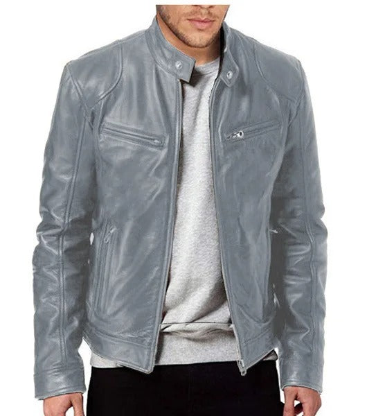 Unisex Insulated Polyester Blend Jacket Wind-Resistant