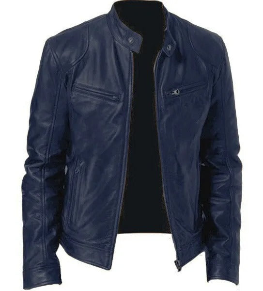 Unisex Insulated Polyester Blend Jacket Wind-Resistant