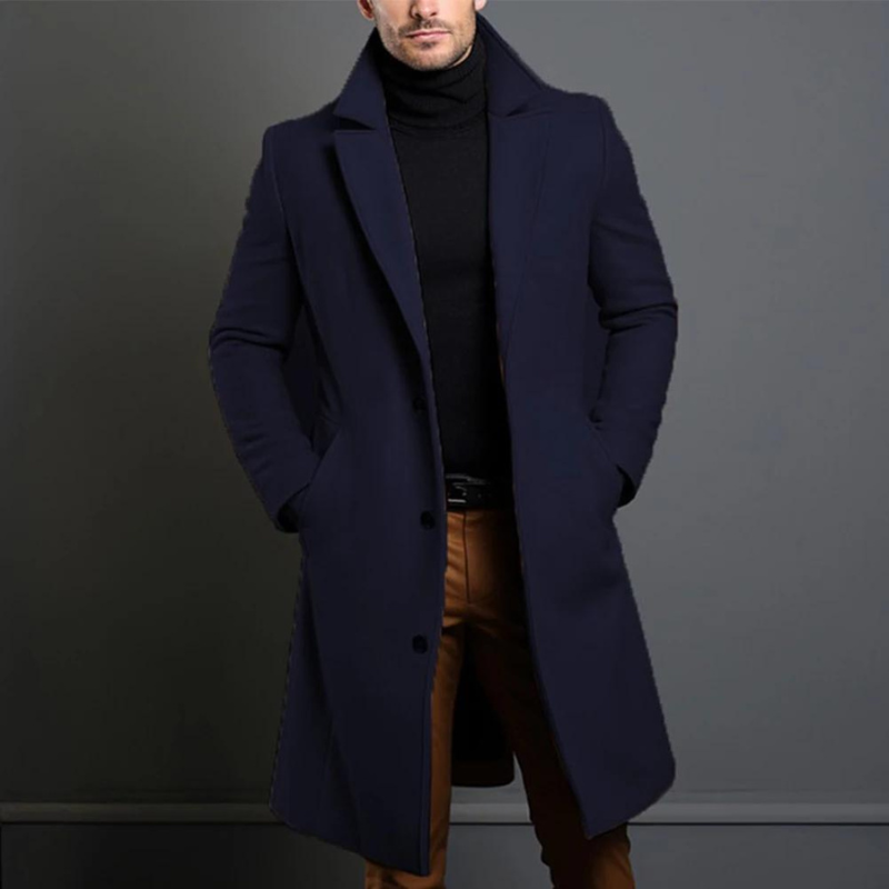 Mens Jacket Polyester Blend Structured Fit Warm Lining