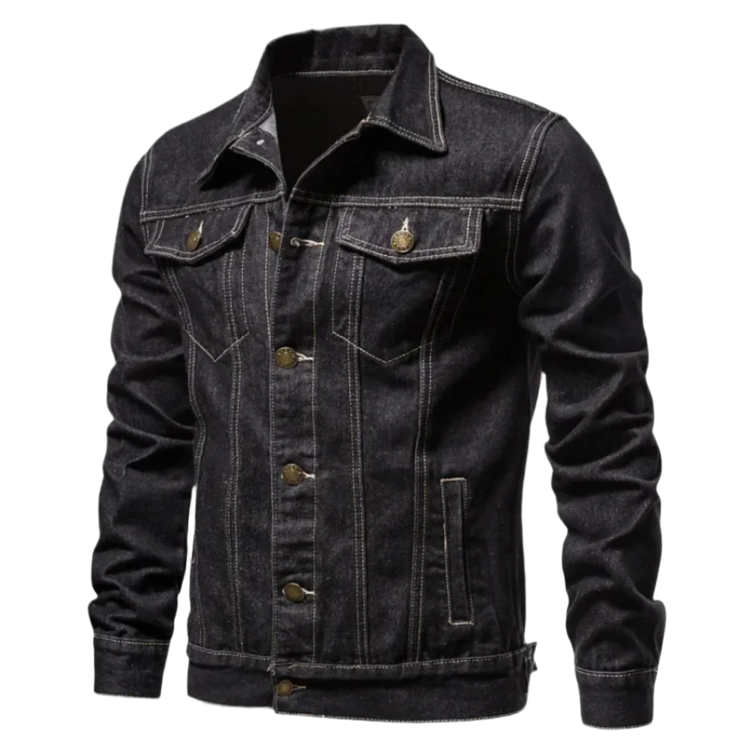 Womens Denim Blend Jacket Structured Fit for Movement