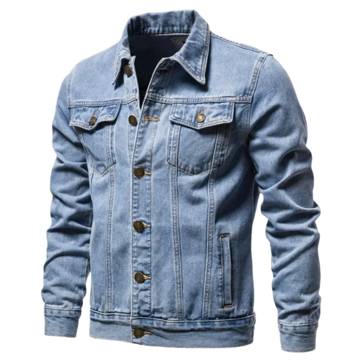 Womens Denim Blend Jacket Structured Fit for Movement