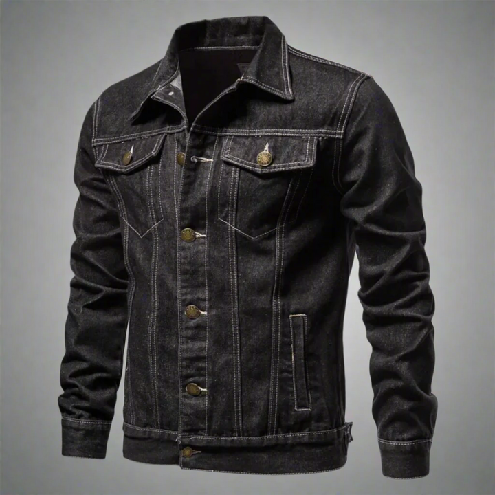 Womens Denim Blend Jacket Structured Fit for Movement - BritishMode