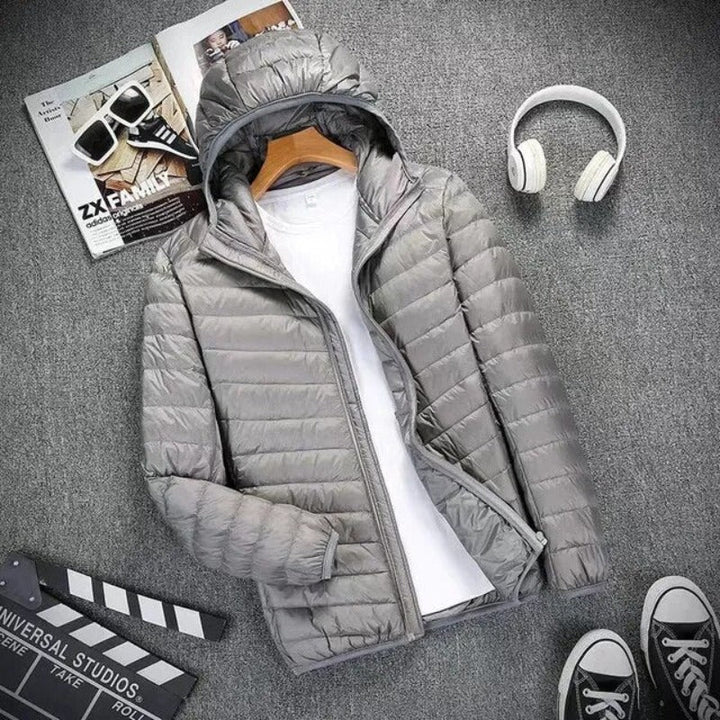 Water-Repellent Polyester Blend Jacket Rain Resistant