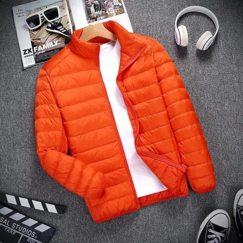 Water-Repellent Polyester Blend Jacket Rain Resistant