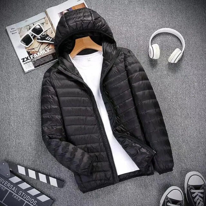 Water-Repellent Polyester Blend Jacket Rain Resistant