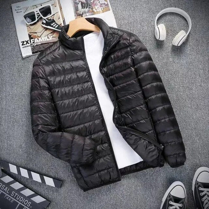 Water-Repellent Polyester Blend Jacket Rain Resistant