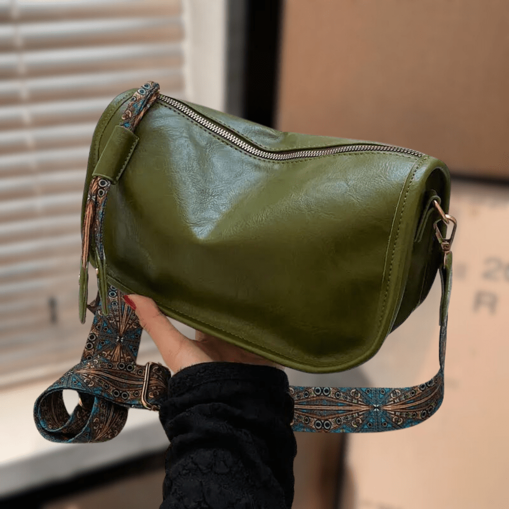 Womens Crossbody Bag Leather Adjustable Strap