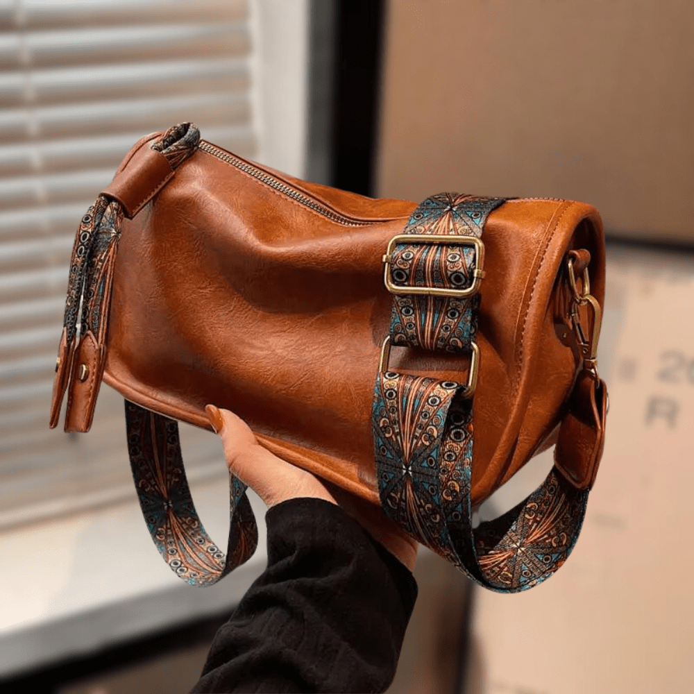 Womens Crossbody Bag Leather Adjustable Strap