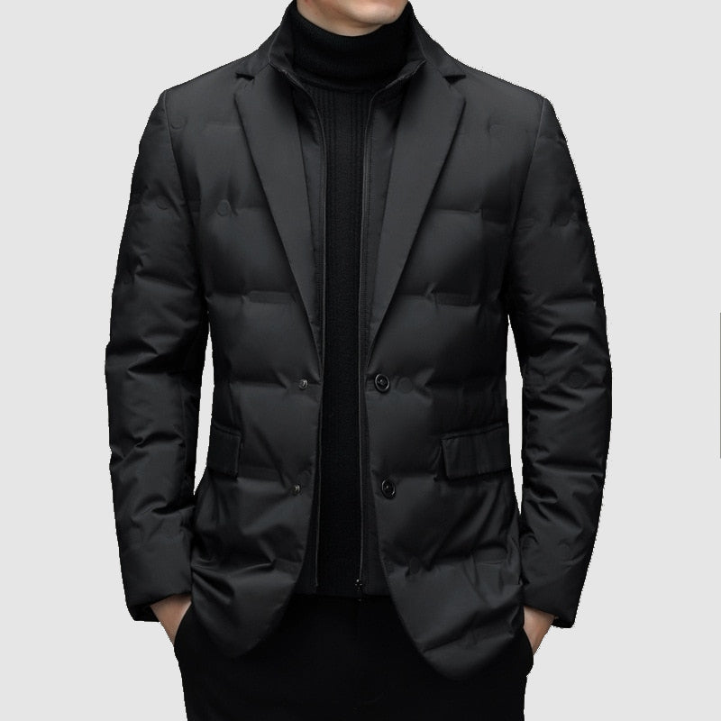 Mens Down Jacket Insulated Warm Winter Coat - BritishMode