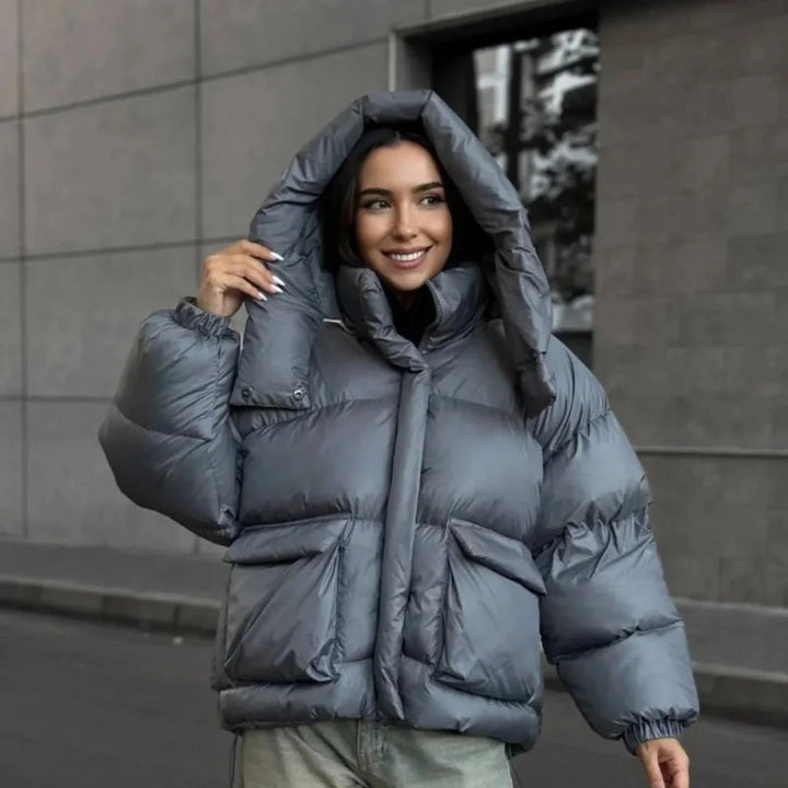 Womens Parka Coat Down Filled Thick Warm - BritishMode