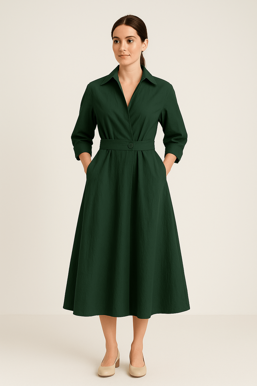 Womens Shirt Dress Cotton Relaxed Fit
