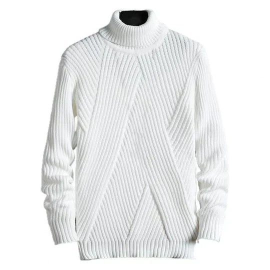 Mens Heavyweight Knit Sweater Classic Fit - BritishMode