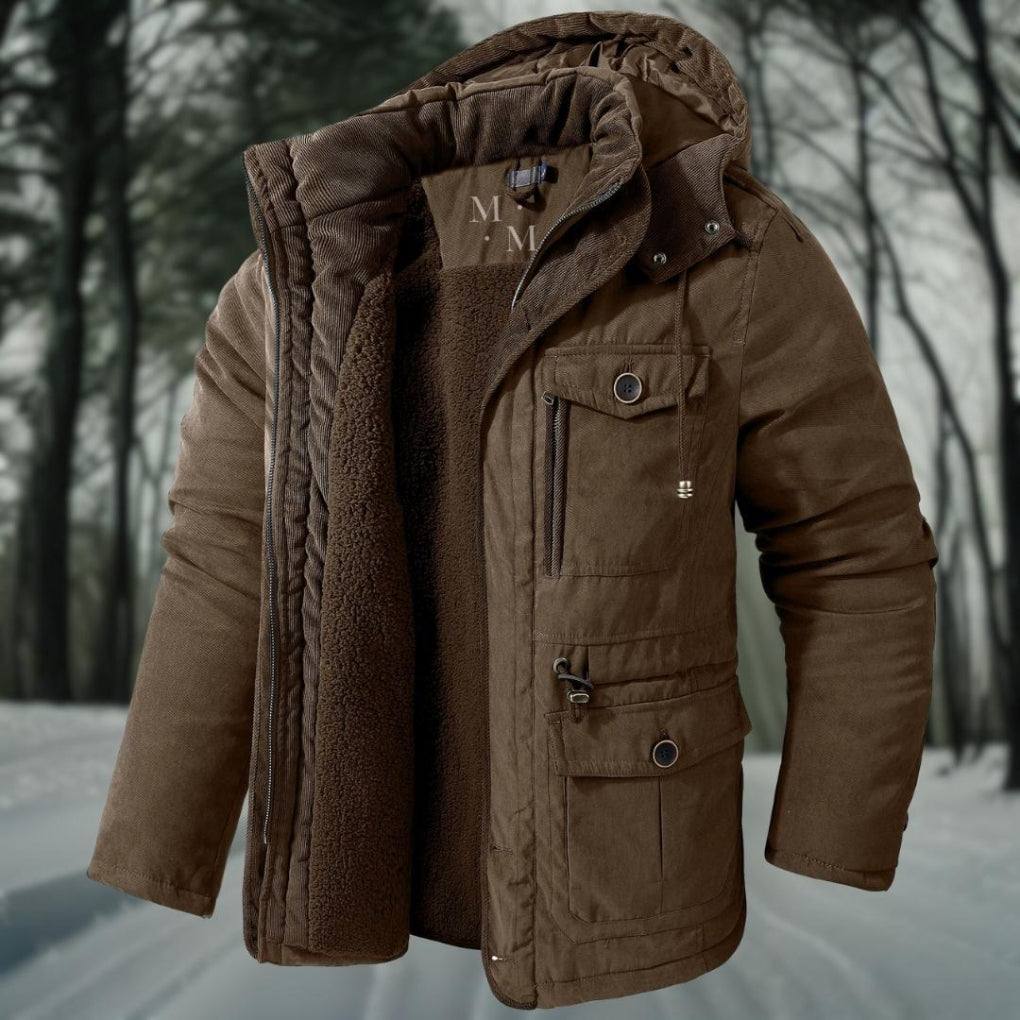 Mens Winter Jacket Insulated Warm Fit