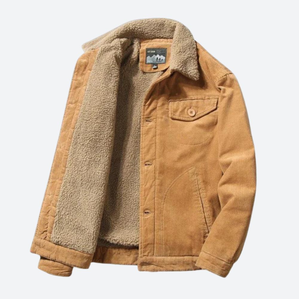 Mens Corduroy Jacket Modern Design Regular Fit - BritishMode