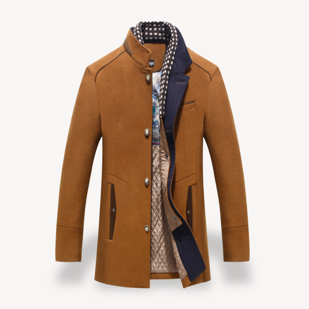 Mens Jacket Wool Cashmere Blend Regular Fit - BritishMode
