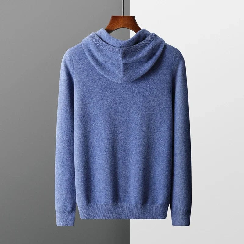 Mens Lightweight Knit Hoodie Jumper Casual Fit