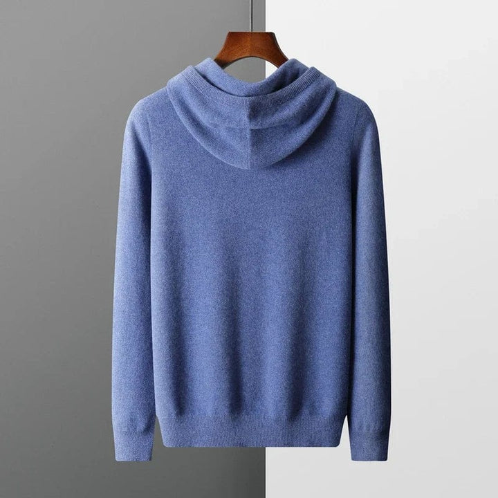 Mens Lightweight Knit Hoodie Jumper Casual Fit