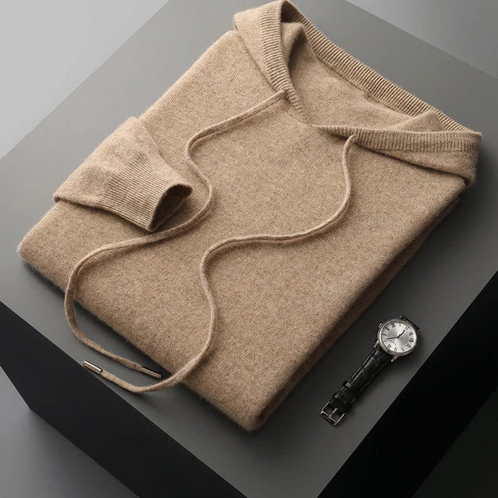 Mens Lightweight Knit Hoodie Jumper Casual Fit