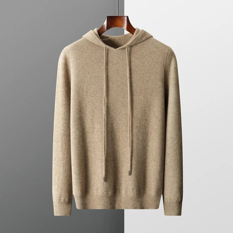 Mens Lightweight Knit Hoodie Jumper Casual Fit - BritishMode