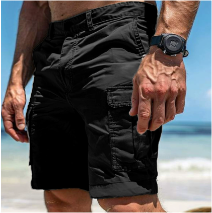 Mens Cargo Shorts Cotton Relaxed Fit Comfortable