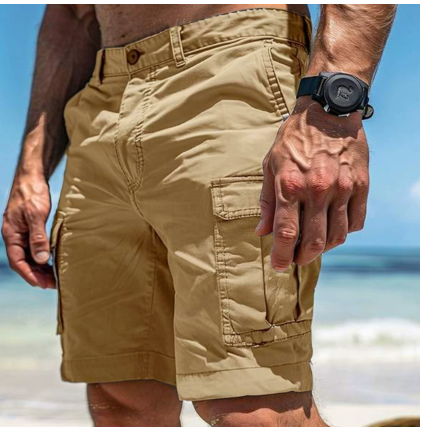 Mens Cargo Shorts Cotton Relaxed Fit Comfortable