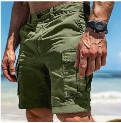 Mens Cargo Shorts Cotton Relaxed Fit Comfortable