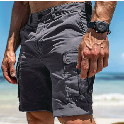 Mens Cargo Shorts Cotton Relaxed Fit Comfortable - BritishMode