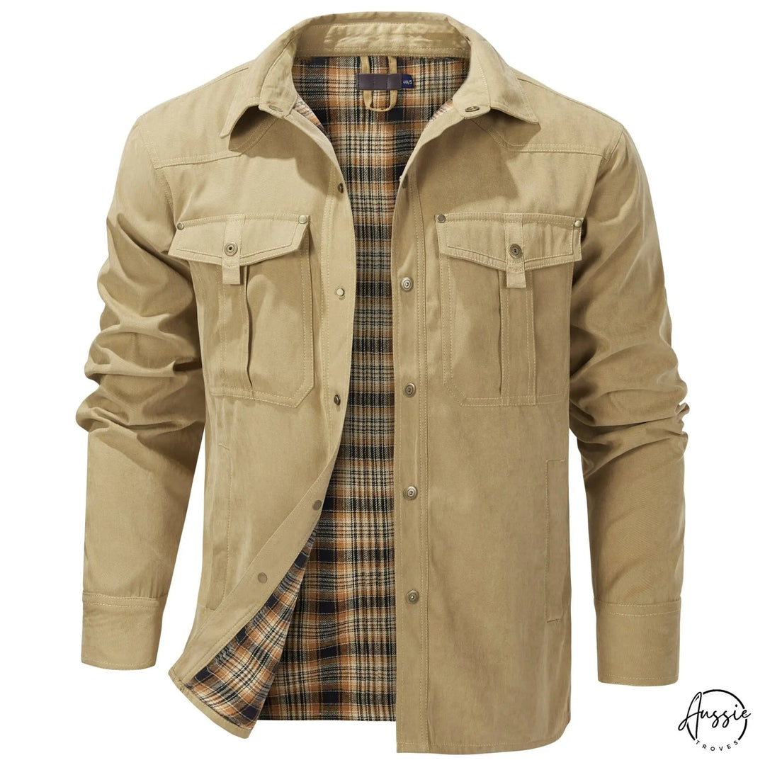 Mens Rover Jacket with Flannel Lining