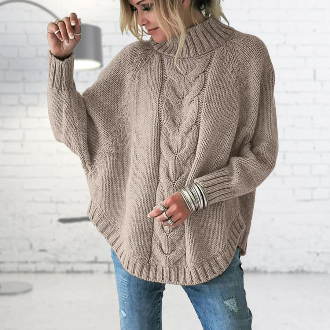 Womens Oversized Sweater Soft Knit Crew Neck