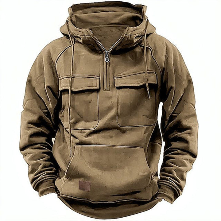 Mens Motorcycle Hoodie Cotton Blend Rugged Fit