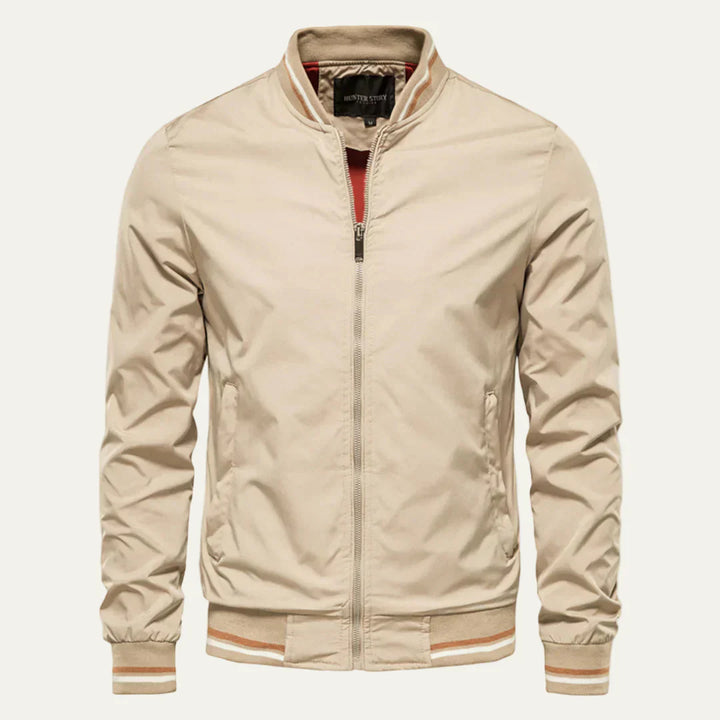 Mens Bomber Jacket Slim Fit Lightweight Material - BritishMode