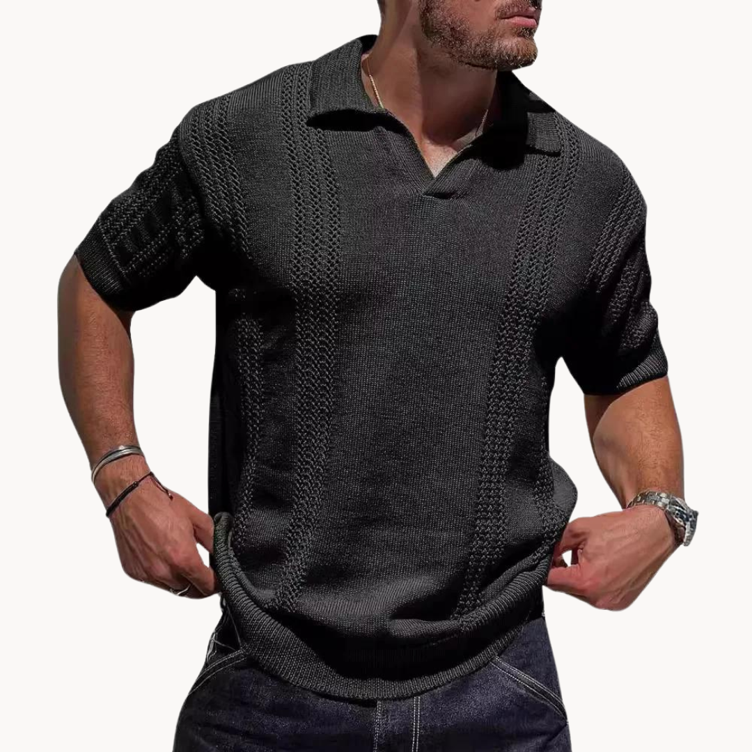 Unisex Polo Shirt Soft Knit Breathable Moisture Control