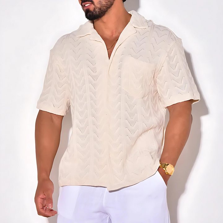 Unisex Knit Shirt Breathable Blend Easy Movement Fit