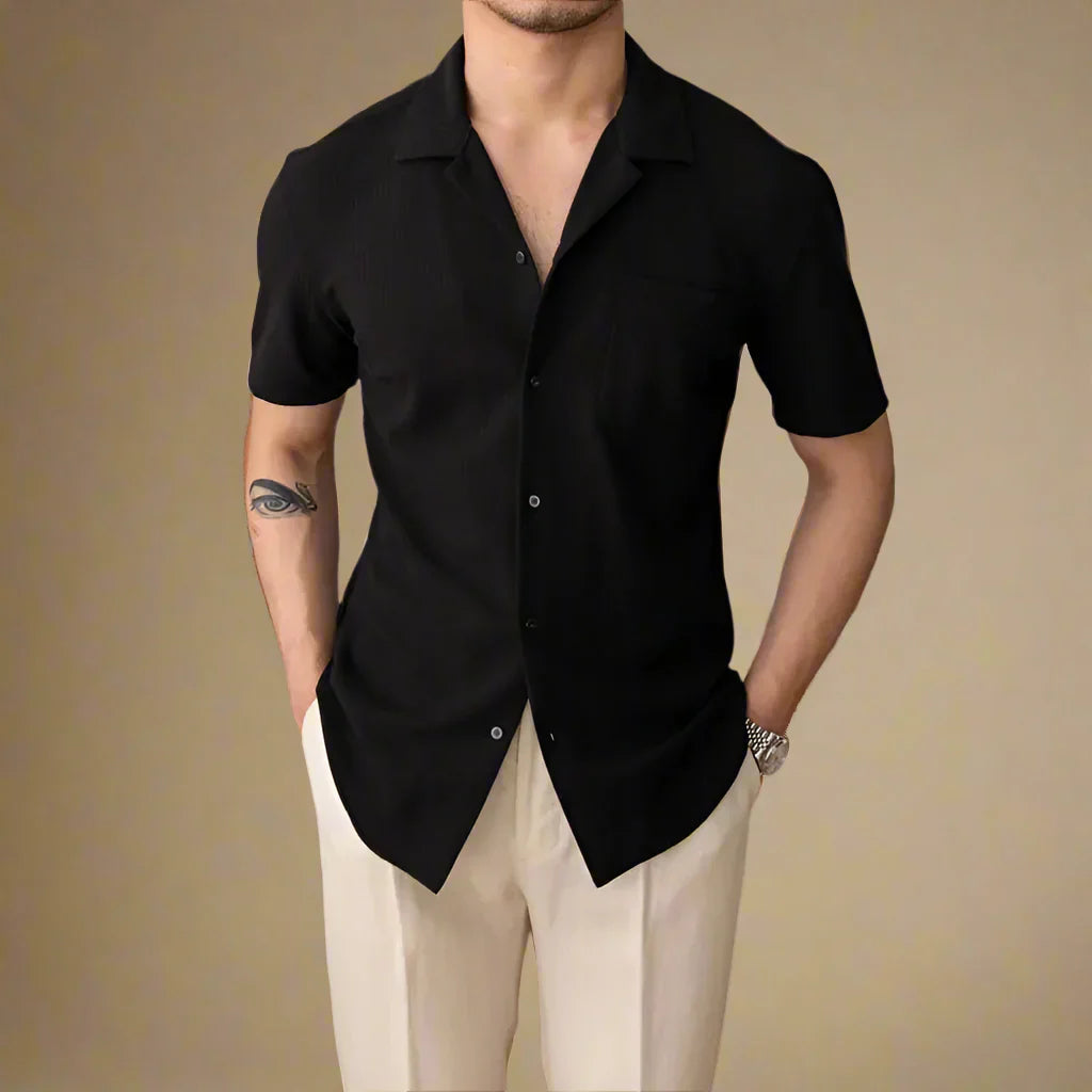Unisex Knit Shirt Breathable Knit Blend Roomy Fit