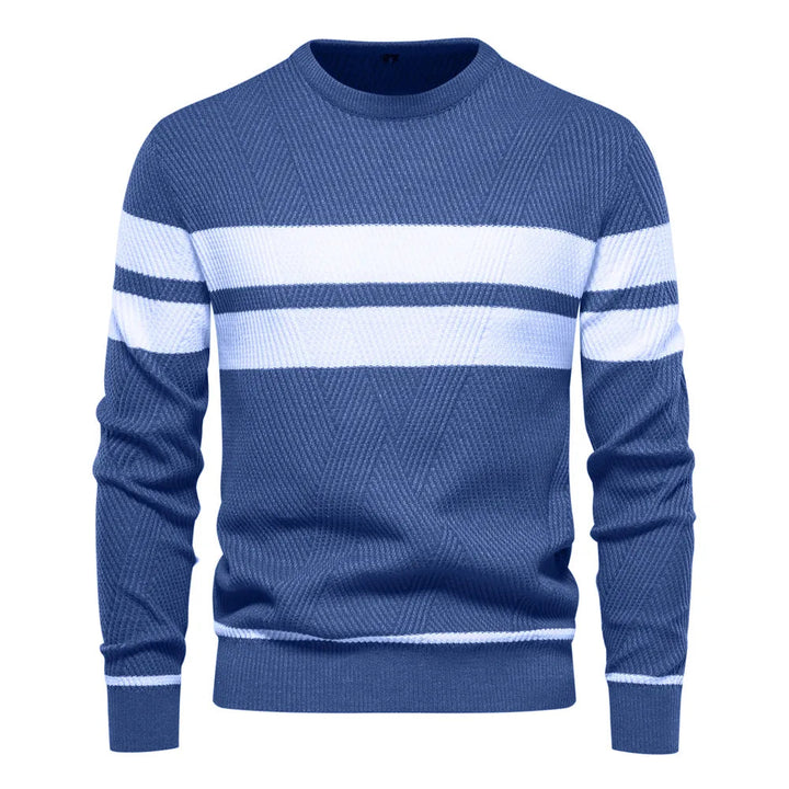 Womens Knit Sweater Natural Fiber Blend Crew Neck - BritishMode