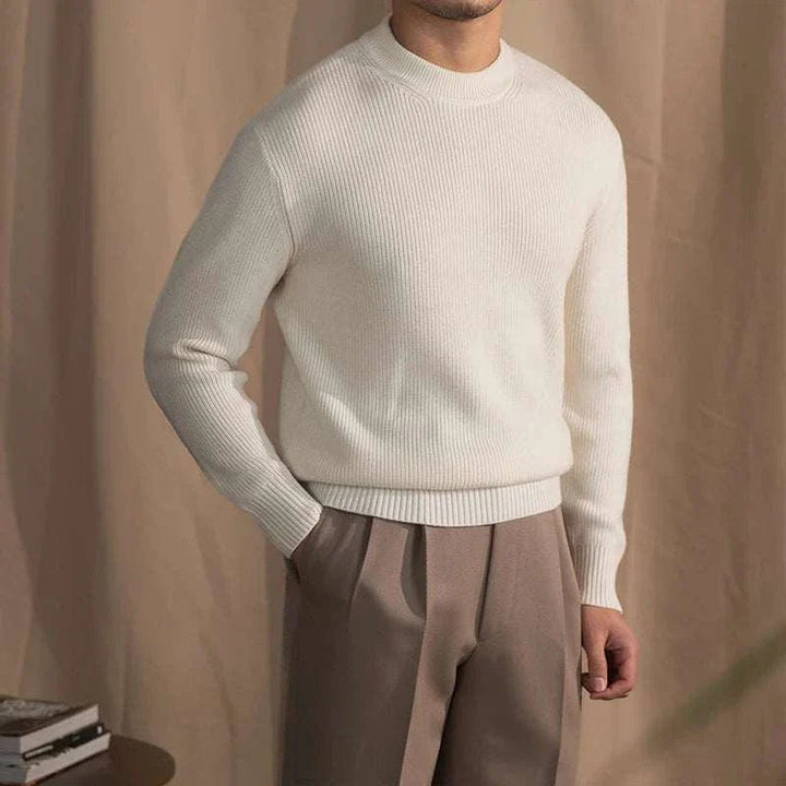 Womens Ribbed Knit Sweater Long Fit Structured