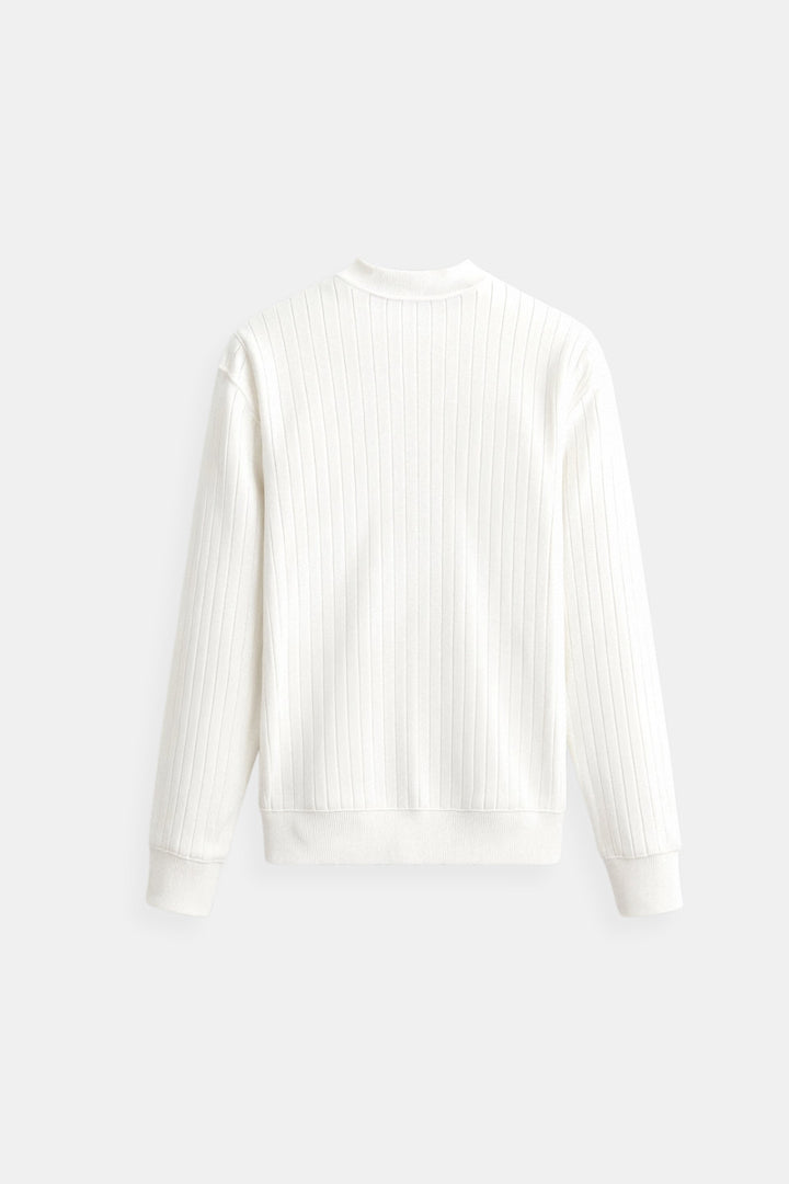 Womens Ribbed Knit Sweater Long Sleeve Warm Fit