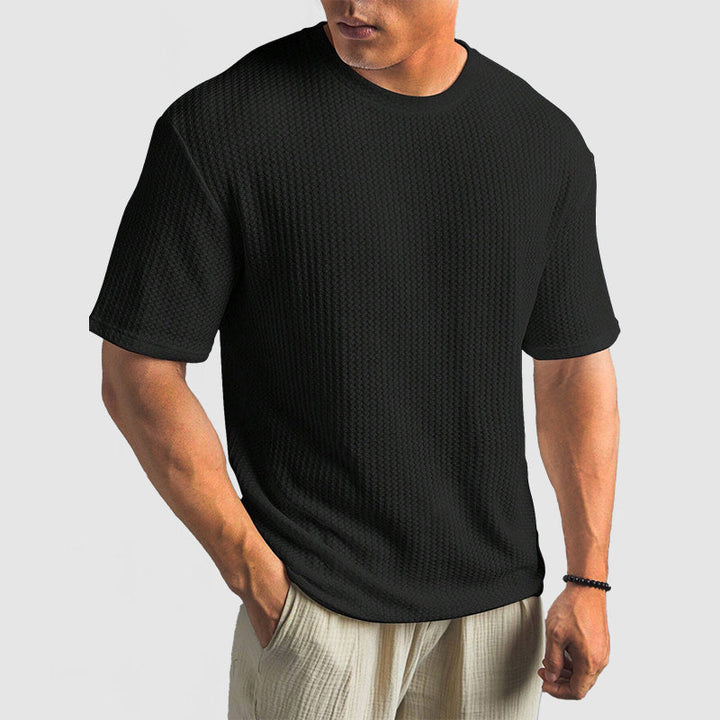 Unisex Knit T-Shirt Breathable Structured Fit with Shape Retention