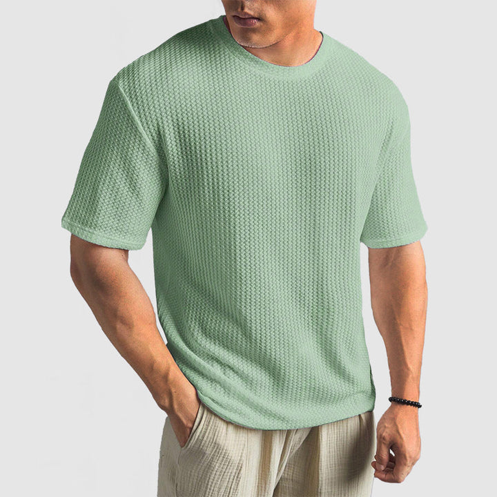 Unisex Knit T-Shirt Breathable Structured Fit with Shape Retention