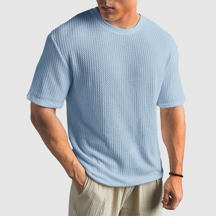 Unisex Knit T-Shirt Breathable Structured Fit with Shape Retention