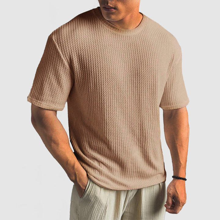 Unisex Knit T-Shirt Breathable Structured Fit with Shape Retention