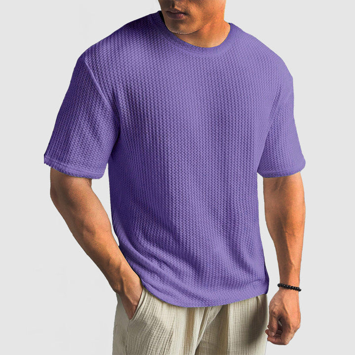 Unisex Knit T-Shirt Breathable Structured Fit with Shape Retention