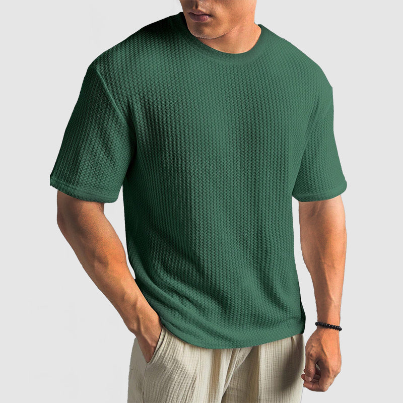 Unisex Knit T-Shirt Breathable Structured Fit with Shape Retention