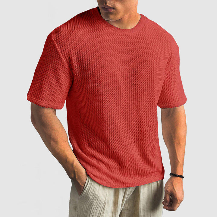 Unisex Knit T-Shirt Breathable Structured Fit with Shape Retention