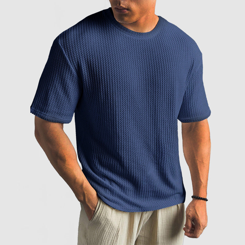Unisex Knit T-Shirt Breathable Structured Fit with Shape Retention