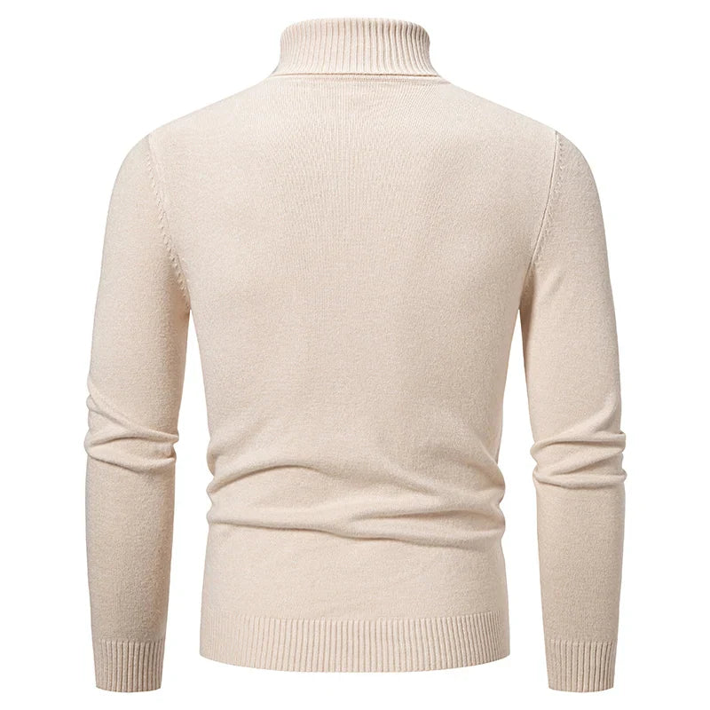 Womens Knit Blend Sweater Cable Texture Adjustable Neck